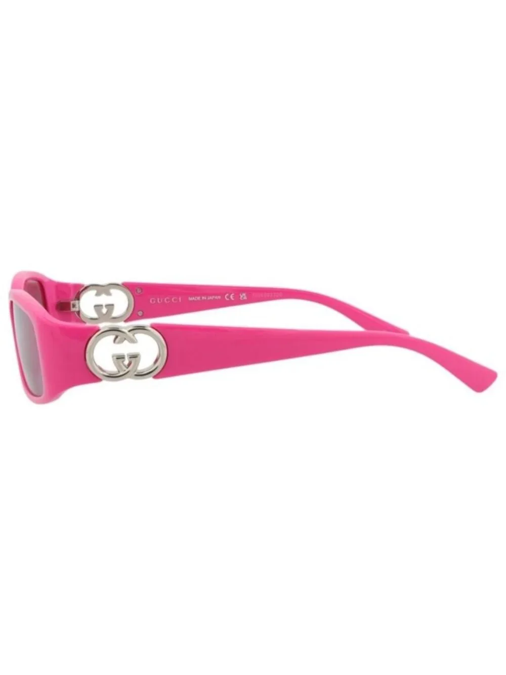 New Gucci Womens Square/Rectangle Fuchsia Fuchsia Pink Fashion Designer Sunglass